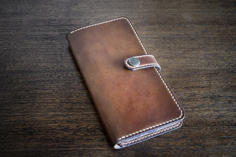 Funda de cuero para teléfono móvil