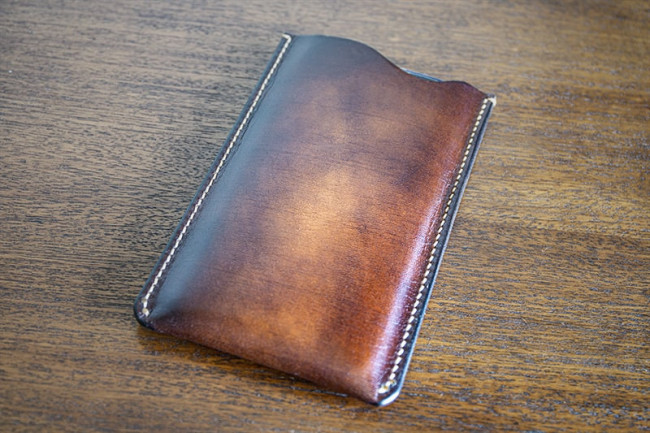 Funda de cuero para teléfono móvil