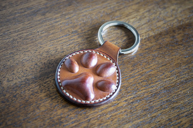 Llavero de cuero modelo Boiro