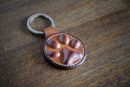 Llavero de cuero modelo Boiro