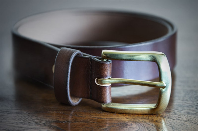 Cinturón de cuero modelo Chantada