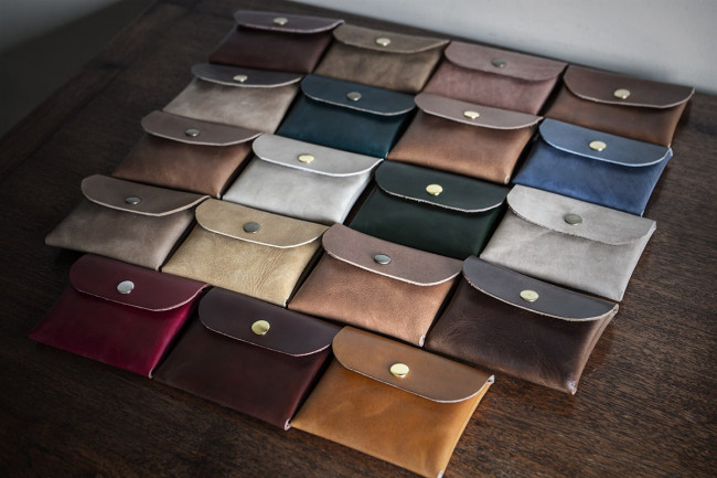 Carteras de cuero modelo Guntín, en distintos colores