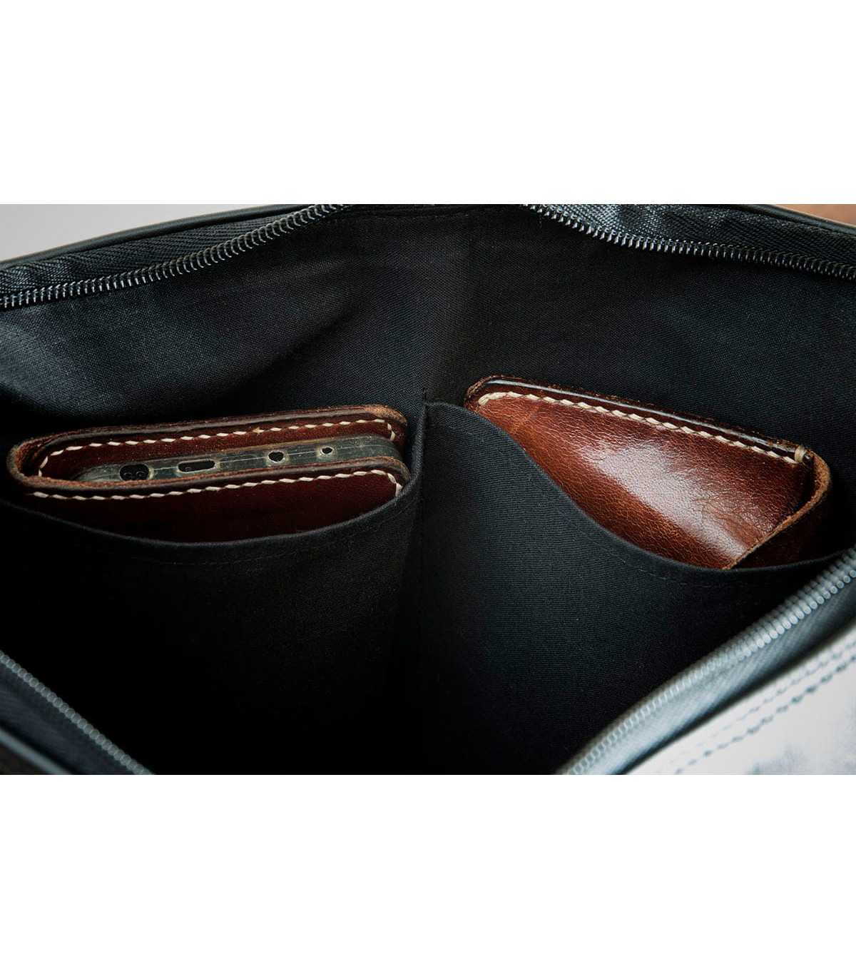 Bolso de piel modelo Trazo