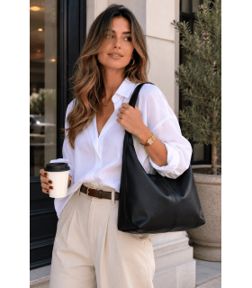 Bolso de piel modelo Trazo